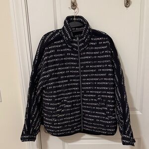 FP Movement by Free People Black and White Puffer Jacket